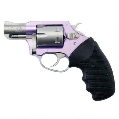 Charter Arms Pathfinder Lite Revolver .22 WMR 2" Barrel 6 Rounds Synthetic Grips Lavender/Matte Stainless Steel Charter Arms Pathfinder Lite Revolver .22 WMR 2" Barrel 6 Rounds Synthetic Grips Lavender/Matte Stainless Steel