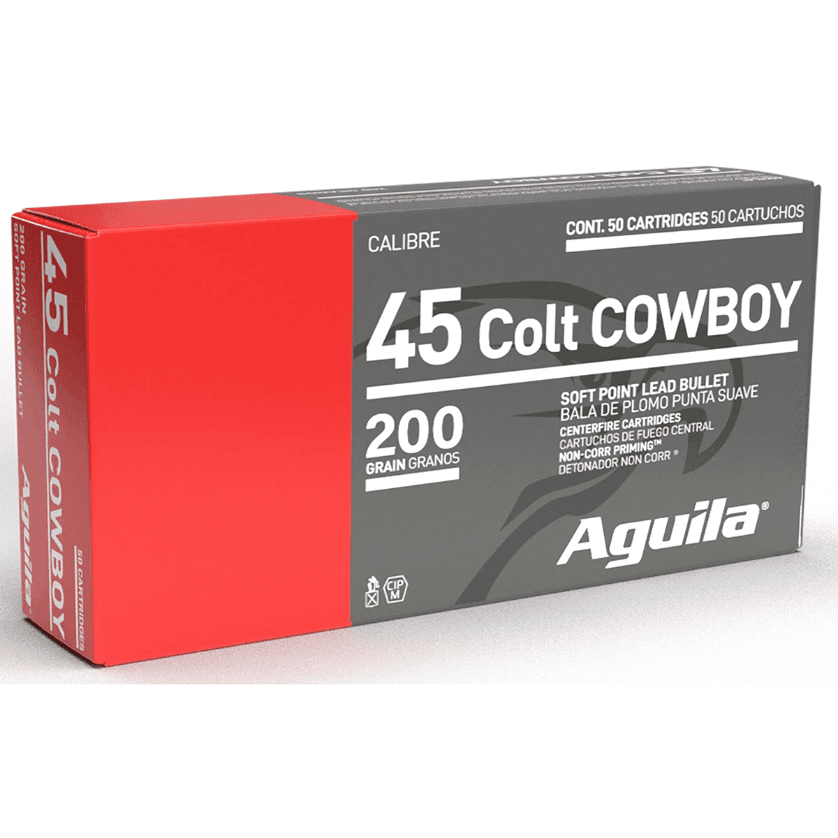 Aguila Cowboy Action 1E454319 .45 LC Ammunition 50 Rounds 200 Grain SP 600fps Aguila Cowboy Action 1E454319 .45 LC Ammunition 50 Rounds 200 Grain SP 600fps
