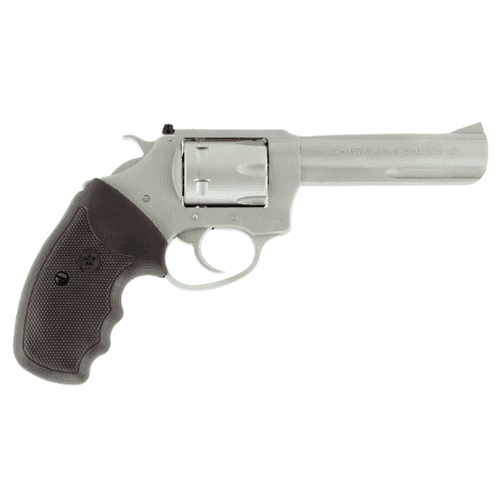 Charter Arms Pathfinder Target Revolver Single 22 Winchester Magnum Rimfire (WMR) 4.2" 6 Rd Black Rubber Grip Stainless Charter Arms Pathfinder Target Revolver Single 22 Winchester Magnum Rimfire (WMR) 4.2" 6 Rd Black Rubber Grip Stainless