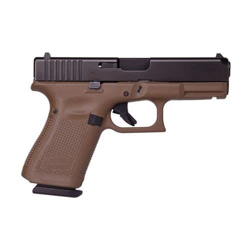 Glock 19 Gen 5 Pistol 9mm 4in 15rd Flat Dark Earth Glock 19 Gen 5 Pistol 9mm 4in 15rd Flat Dark Earth