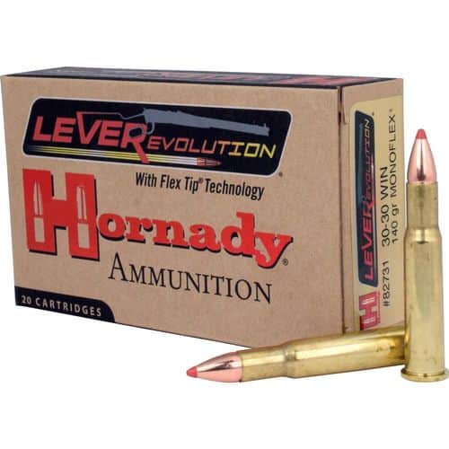 Hornady LEVERevolution 30-30 Winchester 140 GR MonoFlex - 20rd Box Hornady LEVERevolution 30-30 Winchester 140 GR MonoFlex - 20rd Box