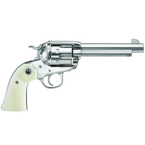 Ruger Bisley Vaquero Revolver .45 LC 5.5in 6rd Stainless Ivory Grips Ruger Bisley Vaquero Revolver .45 LC 5.5in 6rd Stainless Ivory Grips