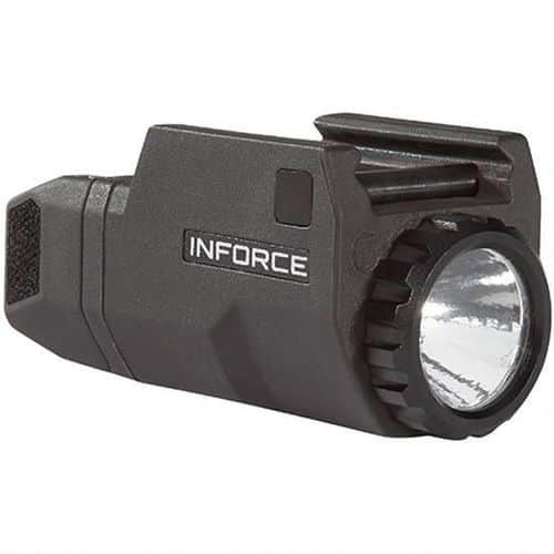 INFORCE APLc Compact GLOCK Rail Mounted LED Tactical Light 200 Lumen Black INFORCE APLc Compact GLOCK Rail Mounted LED Tactical Light 200 Lumen Black