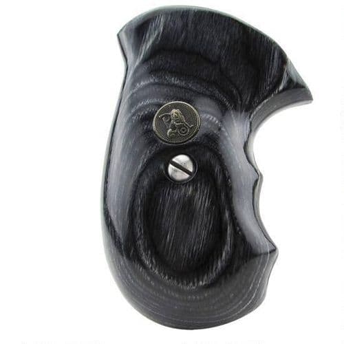 Pachmayr Renegade Deluxe Wood Laminate Revolver Grips S&W J-Frame Round Butt Revolver Smooth Panels Charcoal Silvertone Pachmayr Renegade Deluxe Wood Laminate Revolver Grips S&W J-Frame Round Butt Revolver Smooth Panels Charcoal Silvertone