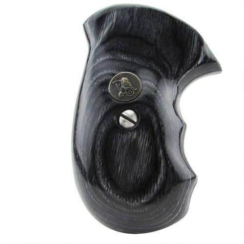 Pachmayr Renegade Deluxe Wood Laminate Revolver Grips S&W J-Frame Round Butt Revolver Smooth Panels Charcoal Silvertone Pachmayr Renegade Deluxe Wood Laminate Revolver Grips S&W J-Frame Round Butt Revolver Smooth Panels Charcoal Silvertone
