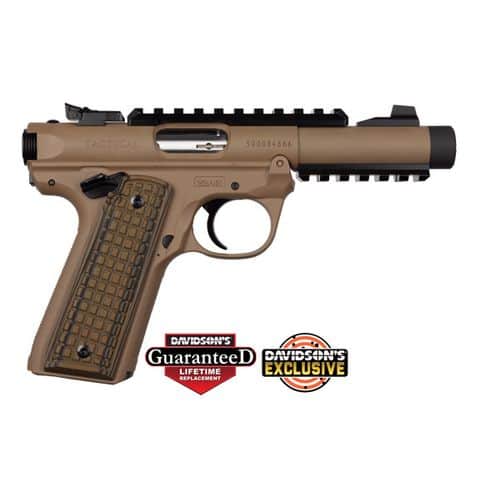 Ruger Mark IV 22/45 Tactical .22LR Dark Earth 4.4in Threaded Ruger Mark IV 22/45 Tactical .22LR Dark Earth 4.4in Threaded
