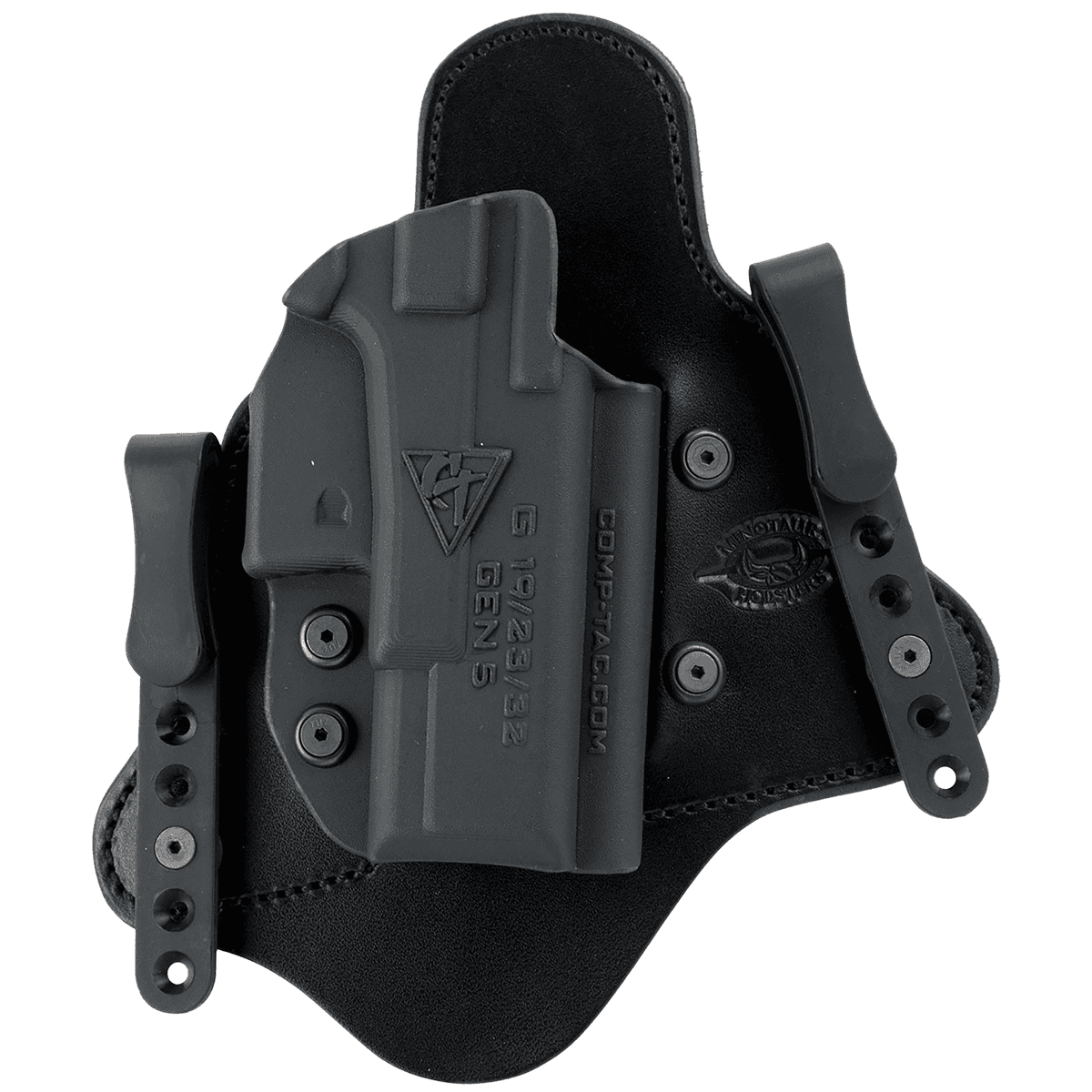 Comp-Tac C225SS191RBSN MTAC IWB Black Kydex/Leather Belt Clip Fits Sig P365 Right Hand Comp-Tac C225SS191RBSN MTAC IWB Black Kydex/Leather Belt Clip Fits Sig P365 Right Hand