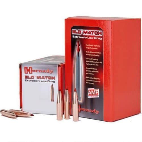 Hornady ELD Match Bullets 6.5mm (264 Diameter) 140 Grain Boat Tail 100 Count Box Hornady ELD Match Bullets 6.5mm (264 Diameter) 140 Grain Boat Tail 100 Count Box