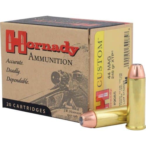 Hornady .44 Rem Mag 240 Grain XTP JHP 20 Round Box Hornady .44 Rem Mag 240 Grain XTP JHP 20 Round Box
