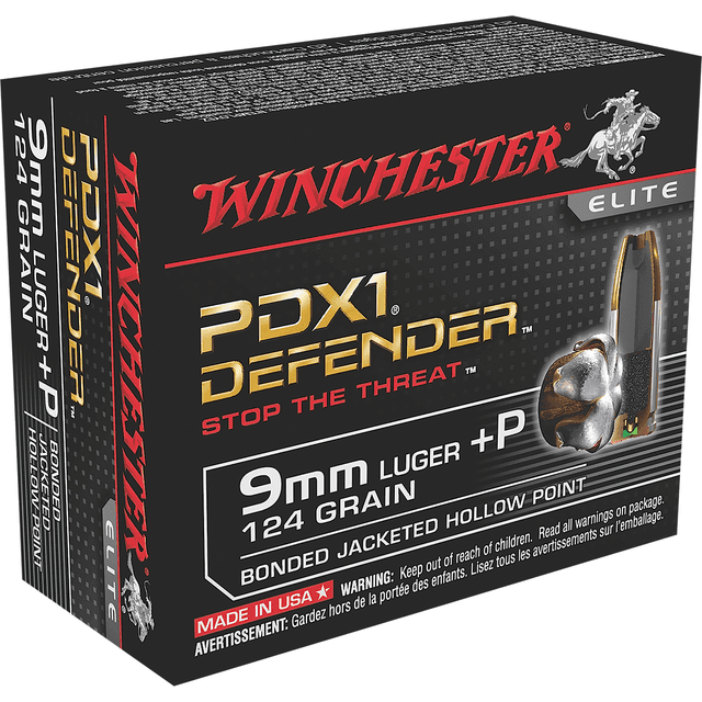 Winchester Defender 9mm +P 124gr Bonded JHP Handgun Ammo Winchester Defender 9mm +P 124gr Bonded JHP Handgun Ammo