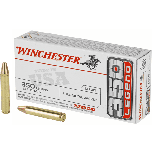 Winchester 350 Legend 145 gr FMJ 2350 fps Rifle Ammo Winchester 350 Legend 145 gr FMJ 2350 fps Rifle Ammo