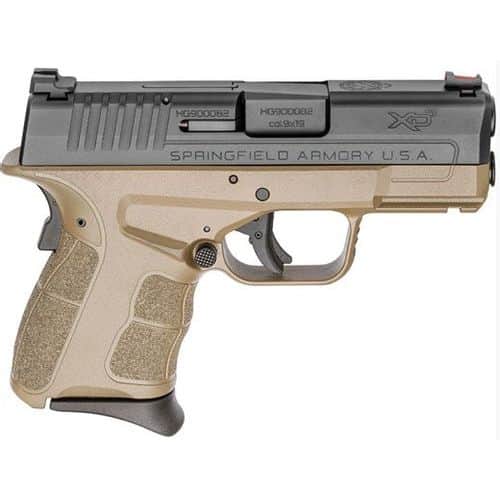 Springfield XDS MOD2 9MM FDE 3.3-inch FO Fiber Optic Sight 2-Mags 7Rds Springfield XDS MOD2 9MM FDE 3.3-inch FO Fiber Optic Sight 2-Mags 7Rds