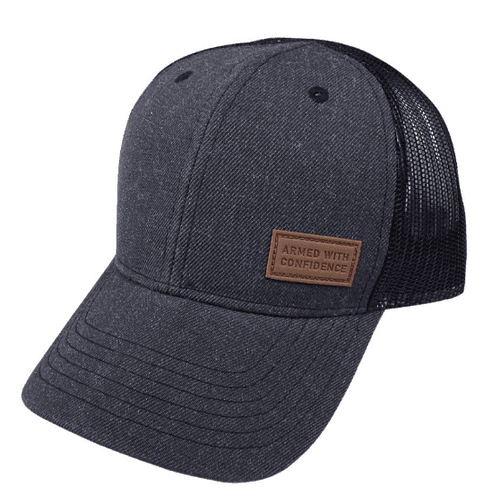 Glock AS10078 Armed With Confidence Mesh SnapBack Hat - Gray/Black - OSFA Glock AS10078 Armed With Confidence Mesh SnapBack Hat - Gray/Black - OSFA