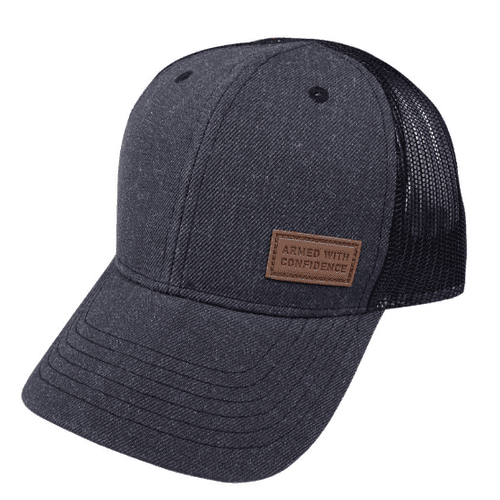 Glock AS10078 Armed With Confidence Mesh SnapBack Hat - Gray/Black - OSFA Glock AS10078 Armed With Confidence Mesh SnapBack Hat - Gray/Black - OSFA