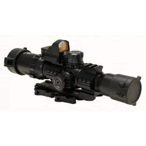 Trinity Force Assault Series Scope Combo 1-4x28/ Micro Red Dot. Mil-Dot Reticle Trinity Force Assault Series Scope Combo 1-4x28/ Micro Red Dot. Mil-Dot Reticle