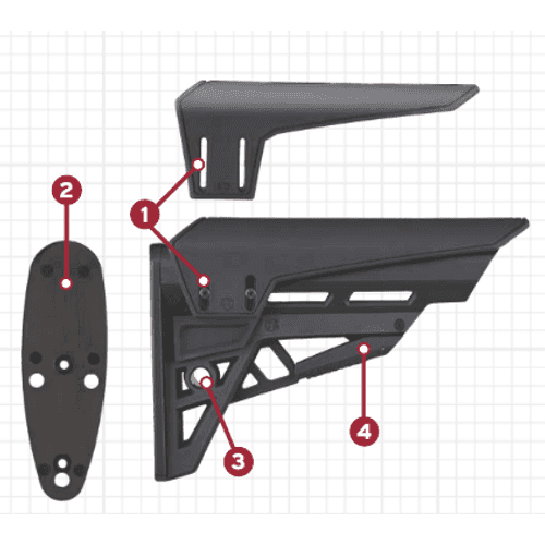 ATI B2102218 Tactlite Retro Stock Kit for ATI Strikeforce Rifle Stocks ATI B2102218 Tactlite Retro Stock Kit for ATI Strikeforce Rifle Stocks