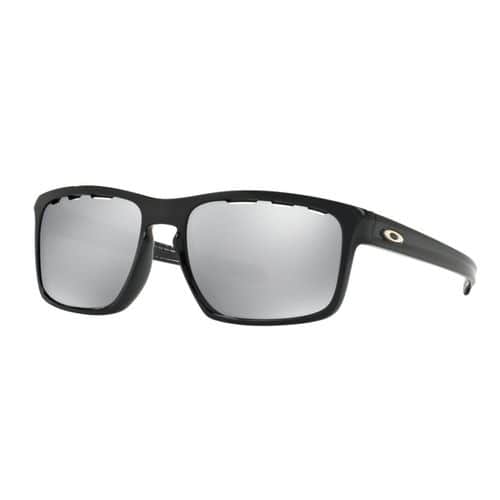 Oakley Sliver Asia Fit Sunglasses Polished Black Frame Chrome Iridium Lens Oakley Sliver Asia Fit Sunglasses Polished Black Frame Chrome Iridium Lens