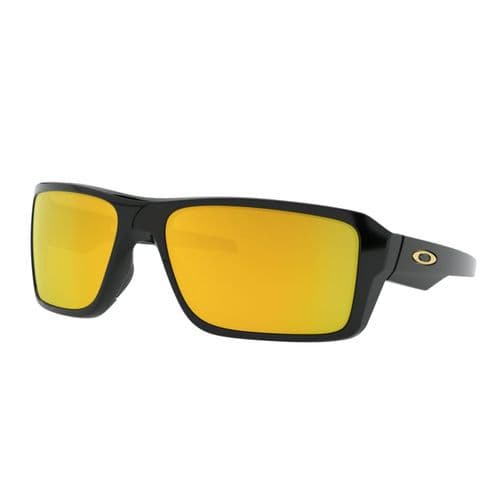 Oakley Double Edge Sunglasses Polished Black | 24K Iridium Lens Oakley Double Edge Sunglasses Polished Black | 24K Iridium Lens