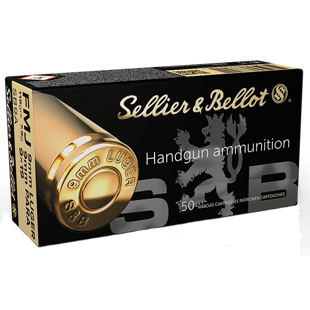 Sellier & Bellot 9mm Handgun Ammo 115 gr FMJ Sellier & Bellot 9mm Handgun Ammo 115 gr FMJ