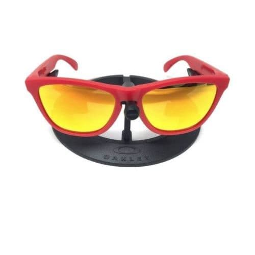 Oakley Frogskins Matte Red Frame Fire Iridium Lens Sunglasses Oakley Frogskins Matte Red Frame Fire Iridium Lens Sunglasses