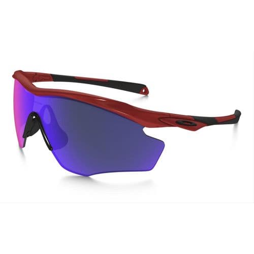 Oakley Men's M2 Frame XL Non-Polarized Iridium Shield Sunglasses, Red Oakley Men's M2 Frame XL Non-Polarized Iridium Shield Sunglasses, Red