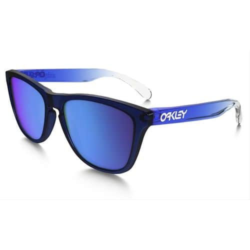OAKLEY Frogskins Sunglasses Surf Blue Frame W/ Sapphire Iridium Lens OAKLEY Frogskins Sunglasses Surf Blue Frame W/ Sapphire Iridium Lens