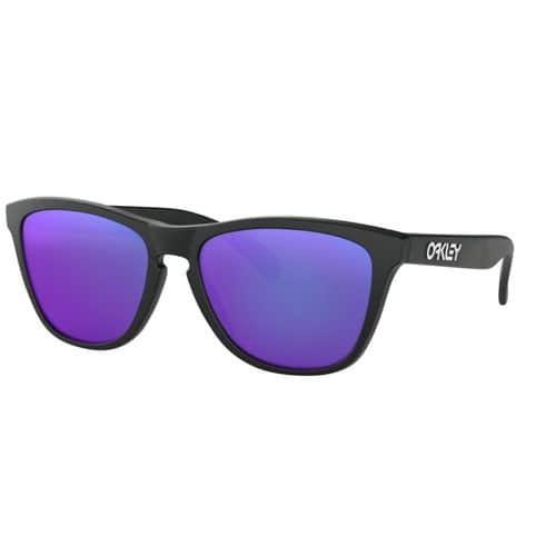 Oakley Frogskins Sunglasses Matte Black/Violet Iridium Oakley Frogskins Sunglasses Matte Black/Violet Iridium