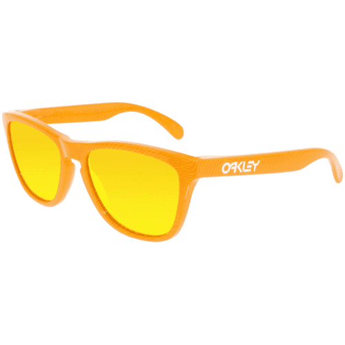 Oakley - Frogskins (Atomic Orange Fingerprint/Fire Iridium) Sport Sunglasses Oakley - Frogskins (Atomic Orange Fingerprint/Fire Iridium) Sport Sunglasses