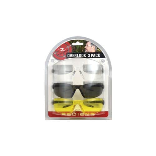 Radians Overlook 3-Pack Clear/Amber/Smoke Shooting Glasses Radians Overlook 3-Pack Clear/Amber/Smoke Shooting Glasses