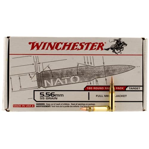 Winchester Ammo USA3131W USA 5.56mm 55 GR Full Metal Jacket (FMJ) 180 Bx/ 5 Cs Winchester Ammo USA3131W USA 5.56mm 55 GR Full Metal Jacket (FMJ) 180 Bx/ 5 Cs