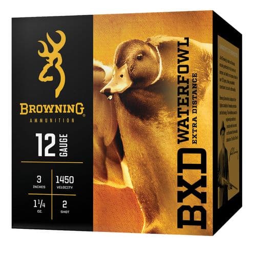Browning Ammo B193411242 BXD Waterfowl 12 Gauge 3.5 1 1/2 oz 2 Shot 25 Bx/ 10 Cs Browning Ammo B193411242 BXD Waterfowl 12 Gauge 3.5 1 1/2 oz 2 Shot 25 Bx/ 10 Cs