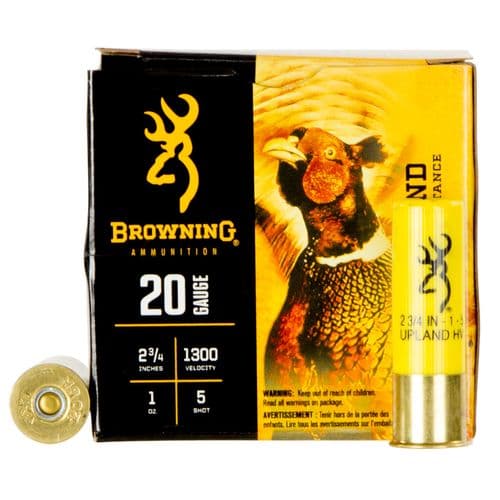 Browning Ammo B193512025 BXD Upland 20 Gauge 2.75 1 oz 5 Shot 25 Bx/ 10 Cs Browning Ammo B193512025 BXD Upland 20 Gauge 2.75 1 oz 5 Shot 25 Bx/ 10 Cs