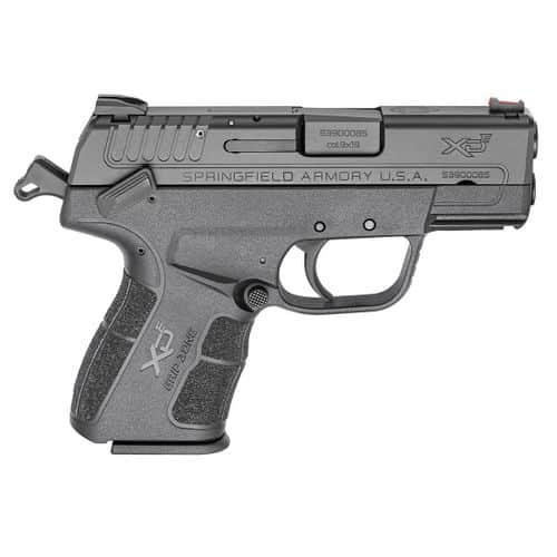 Springfield Armory XDE Single Stack 3.3in DA/SA With Thumb Safety Decocker 8rd 9mm Black Instant Gear Up Package Springfield Armory XDE Single Stack 3.3in DA/SA With Thumb Safety Decocker 8rd 9mm Black Instant Gear Up Package