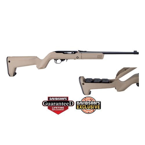 Ruger 10/22 .22LR 16" FDE Magpul Backpacker Stock w/ 4 Magazines Ruger 10/22 .22LR 16" FDE Magpul Backpacker Stock w/ 4 Magazines