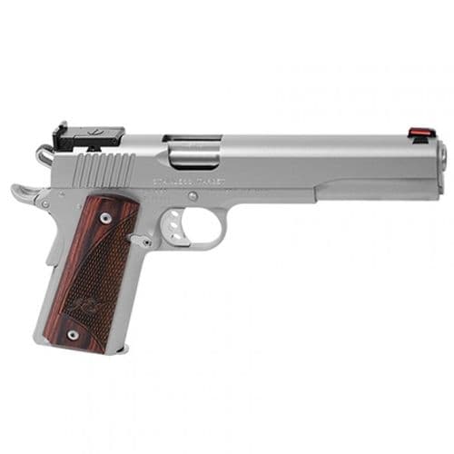 Kimber Stainless Target Pistol - 45 ACP, 6 in Barrel, Satin Stainless Steel Frame/Slide, 7 Rd Kimber Stainless Target Pistol - 45 ACP, 6 in Barrel, Satin Stainless Steel Frame/Slide, 7 Rd