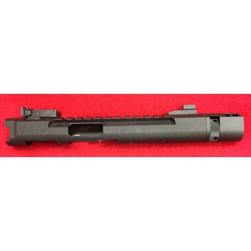 Volquartsen LLV Competition Pistol Upper with Target Sights Black Compensator 4.5 inches Receiver Volquartsen LLV Competition Pistol Upper with Target Sights Black Compensator 4.5 inches Receiver