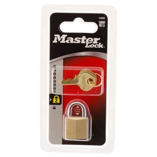 Master Lock 120D Padlock Keyed Brass Master Lock 120D Padlock Keyed Brass