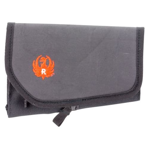 Allen 27069 Ruger Buttstock Cartridge Holder 8 Rifle Rounds Neoprene Black with Red Accents Allen 27069 Ruger Buttstock Cartridge Holder 8 Rifle Rounds Neoprene Black with Red Accents