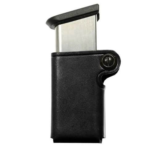 Galco SMC Single Mag Case .357 .40 & 9mm Staggered Metal Leather Black Galco SMC Single Mag Case .357 .40 & 9mm Staggered Metal Leather Black