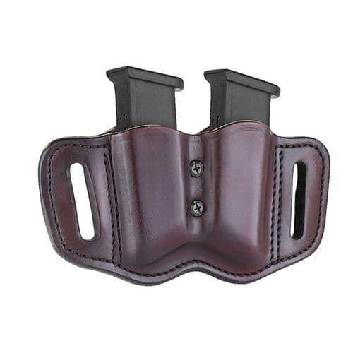 1791 Gunleather Double Stacked Polymer Magazine Double Magazine Pouch 2.2 OWB Ambidextrous Leather Signature Brown 1791 Gunleather Double Stacked Polymer Magazine Double Magazine Pouch 2.2 OWB Ambidextrous Leather Signature Brown