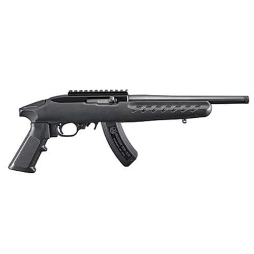 Ruger 22 Charger, Rimfire Pistol, 22 LR, 10" Barrel, Matte Black Finish, A2-Style Grip, Black Polymer Stock, Picatinny Rail Installed, 15Rd Ruger 22 Charger, Rimfire Pistol, 22 LR, 10" Barrel, Matte Black Finish, A2-Style Grip, Black Polymer Stock, Picatinny Rail Installed, 15Rd