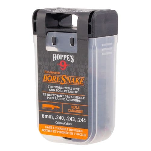 Hoppe's No. 9 Boresnake Snake Den 6mm/.240/.243/.25 Caliber Rifle Length Pull Thru Bore Cleaning Rope Hoppe's No. 9 Boresnake Snake Den 6mm/.240/.243/.25 Caliber Rifle Length Pull Thru Bore Cleaning Rope