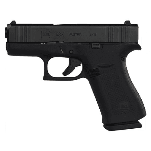 GLOCK G43X BLACK 9MM SUB-COMPACT PISTOL W/ GLOCK NIGHT SIGHTS GLOCK G43X BLACK 9MM SUB-COMPACT PISTOL W/ GLOCK NIGHT SIGHTS