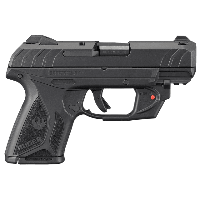 Ruger 3830 Security-9 Compact 9mm Semi Automatic Handgun with Viridian Laser Ruger 3830 Security-9 Compact 9mm Semi Automatic Handgun with Viridian Laser