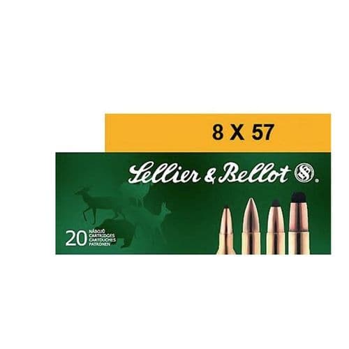 Sellier & Bellot 8x57 JR Mauser Rimmed 196 Grain SP 20 Round Box Sellier & Bellot 8x57 JR Mauser Rimmed 196 Grain SP 20 Round Box