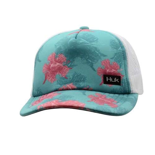 Huk Women's KC Pattern Foam Flats Trucker Huk Women's KC Pattern Foam Flats Trucker