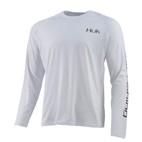 Huk American Large Long Sleeve White Huk American Large Long Sleeve White