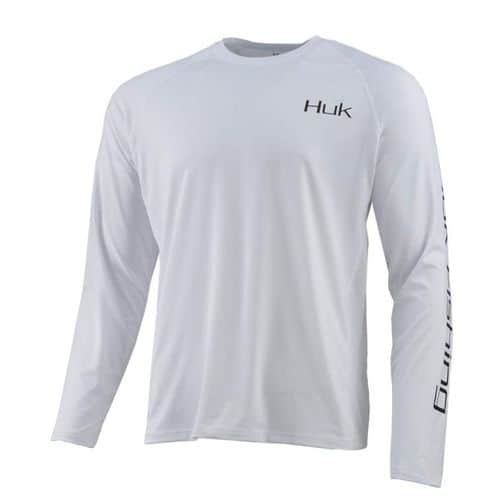 Huk American Large Long Sleeve White Huk American Large Long Sleeve White