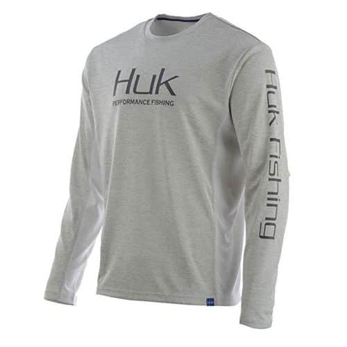 Huk CW Icon Long Sleeve Light Gray Huk CW Icon Long Sleeve Light Gray