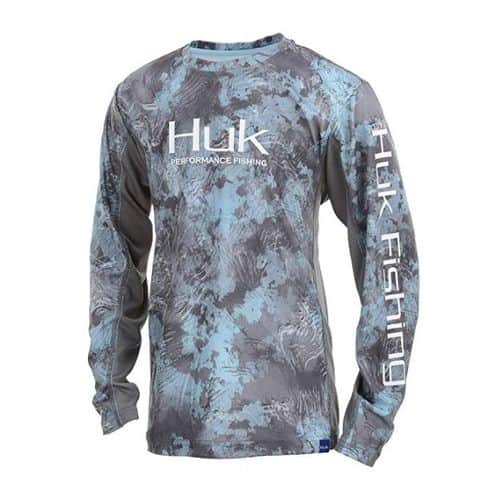 Huk Youth Icon Camo Long Sleeve Subphantis Glacier Huk Youth Icon Camo Long Sleeve Subphantis Glacier